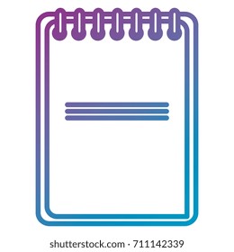notebook school isolated icon