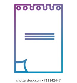 notebook school isolated icon