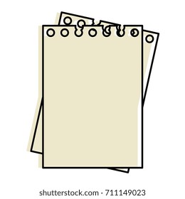 notebook school isolated icon