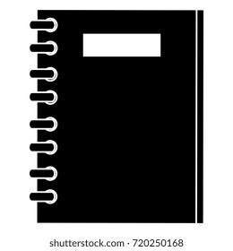 notebook school isolated icon