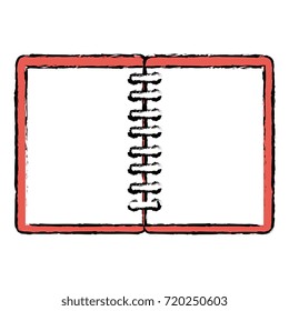 notebook school isolated icon