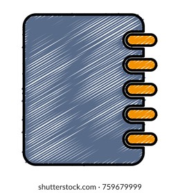 notebook school isolated icon