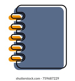 notebook school isolated icon