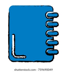 notebook school isolated icon