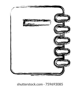 notebook school isolated icon