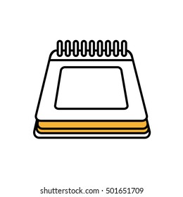 notebook school isolated icon vector illustration design