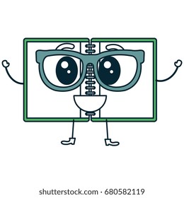 notebook school kawaii character