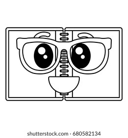 notebook school kawaii character