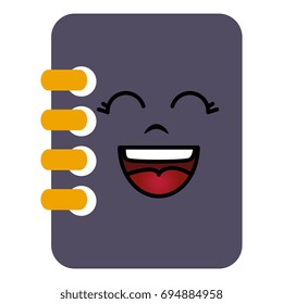 notebook school kawaii character