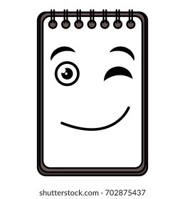 notebook school kawaii character