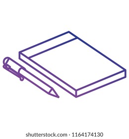 notebook school with pen