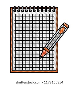 notebook school with pen education