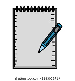 notebook school with pen education