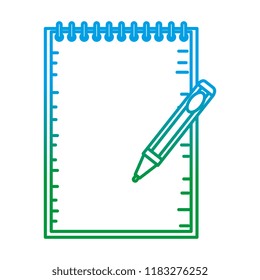 notebook school with pen education