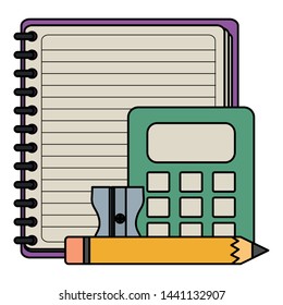 notebook school supply with calculator