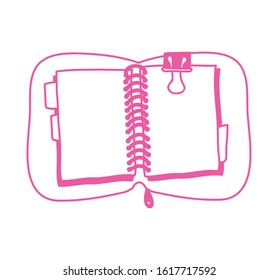 notebook school supply isolated icon vector illustration design