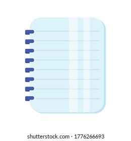notebook school supply isolated icon vector illustration design
