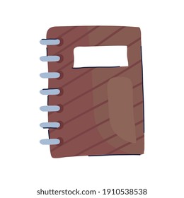 notebook school supply isolated icon vector illustration design