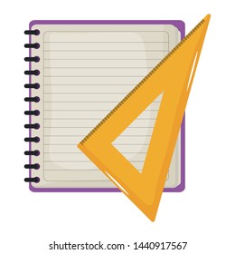 notebook school supply with rule