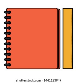 notebook school supply with rule
