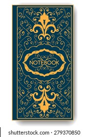 Notebook or Scrapbook or Congratulation Card design template. Vector illustration