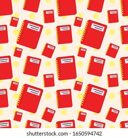 notebook seamless pattern vector illustration background 