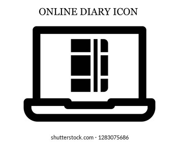 Notebook search icon. Editable Notebook search icon for web or mobile.