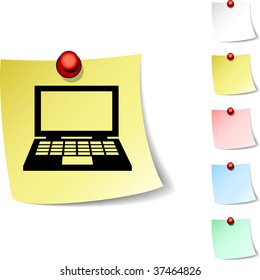 Notebook sheet icon. Vector illustration.