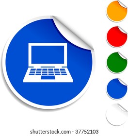  Notebook sheet icon. Vector illustration.