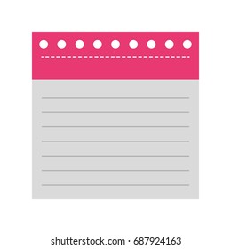 notebook sheet isolated icon