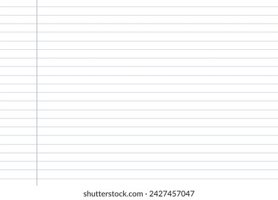  Notebook sheet lined. Page of notebook background. Lined notebook page document, space for text