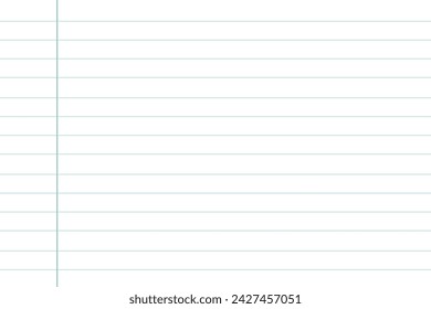  Notebook sheet lined. Page of notebook background. Lined notebook page document, space for text