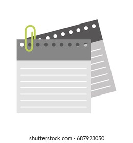 notebook sheet with metal click