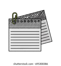 notebook sheet with metal click