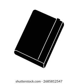 Notebook silhouette vector art illustration