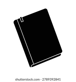 Notebook silhouette vector art illustration