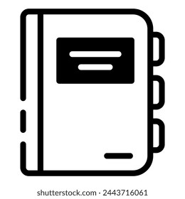 Notebook Simple Line Icon Logo Symbol