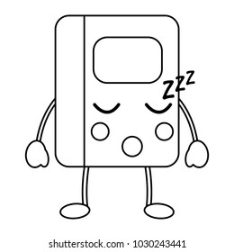 notebook sleep school supplies kawaii icon image 
