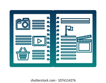 notebook and social media apps options
