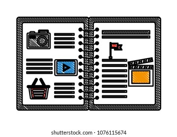 notebook and social media apps options