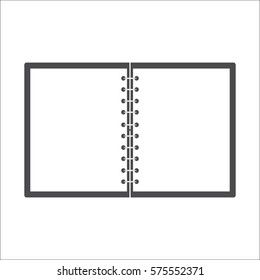 Notebook solid icon.
