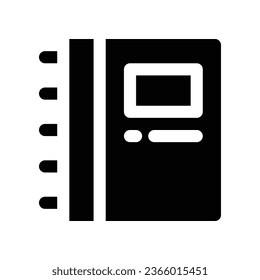notebook solid icon. vector icon for your website, mobile, presentation, and logo design.