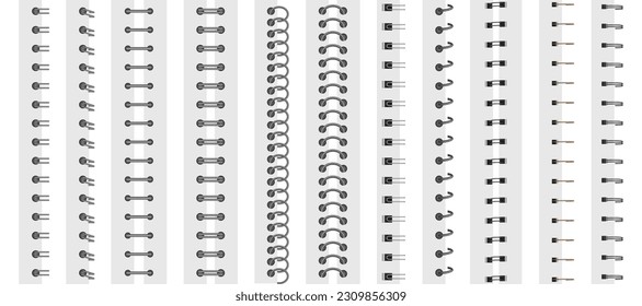 Notebook-Spiralvorlagensammlung. Notenspiralmock