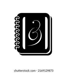 Notebook. Stationery detilaed simple style logo icon vector illustration isolated.