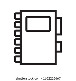 Vektorillustration-Design der Notebook-Zuführungslinie