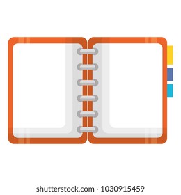 notebook with tabs icon