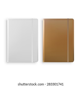 Notebook Templates Isolated on White Background Vector illustration