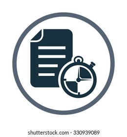 Notebook with temporary notes sporting loads icon