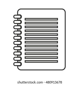 notebook text isolated icon vector illustration design