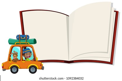 A Notebook and a Tourist illustration